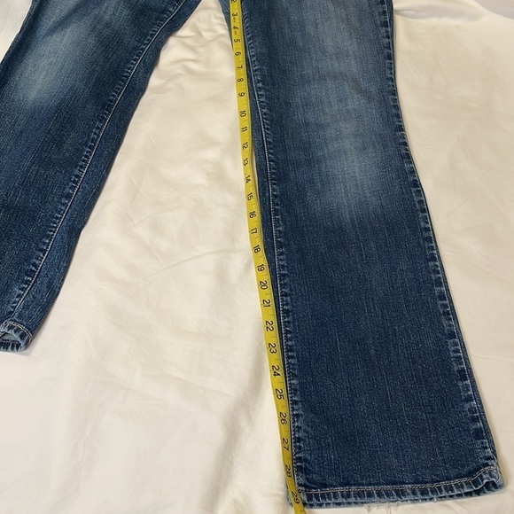 EDDIE BAUER 6 Medium Wash Curvy Barely Boot Denim Jeans Retro Casual Everyday - Picture 10 of 11
